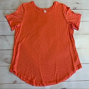 Old navy women’s XL luxe coral slub knit tee